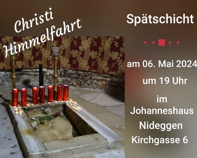 Plakat Spaetschicht Himmelfahrt 2024 (c) Pfarrei Nideggen