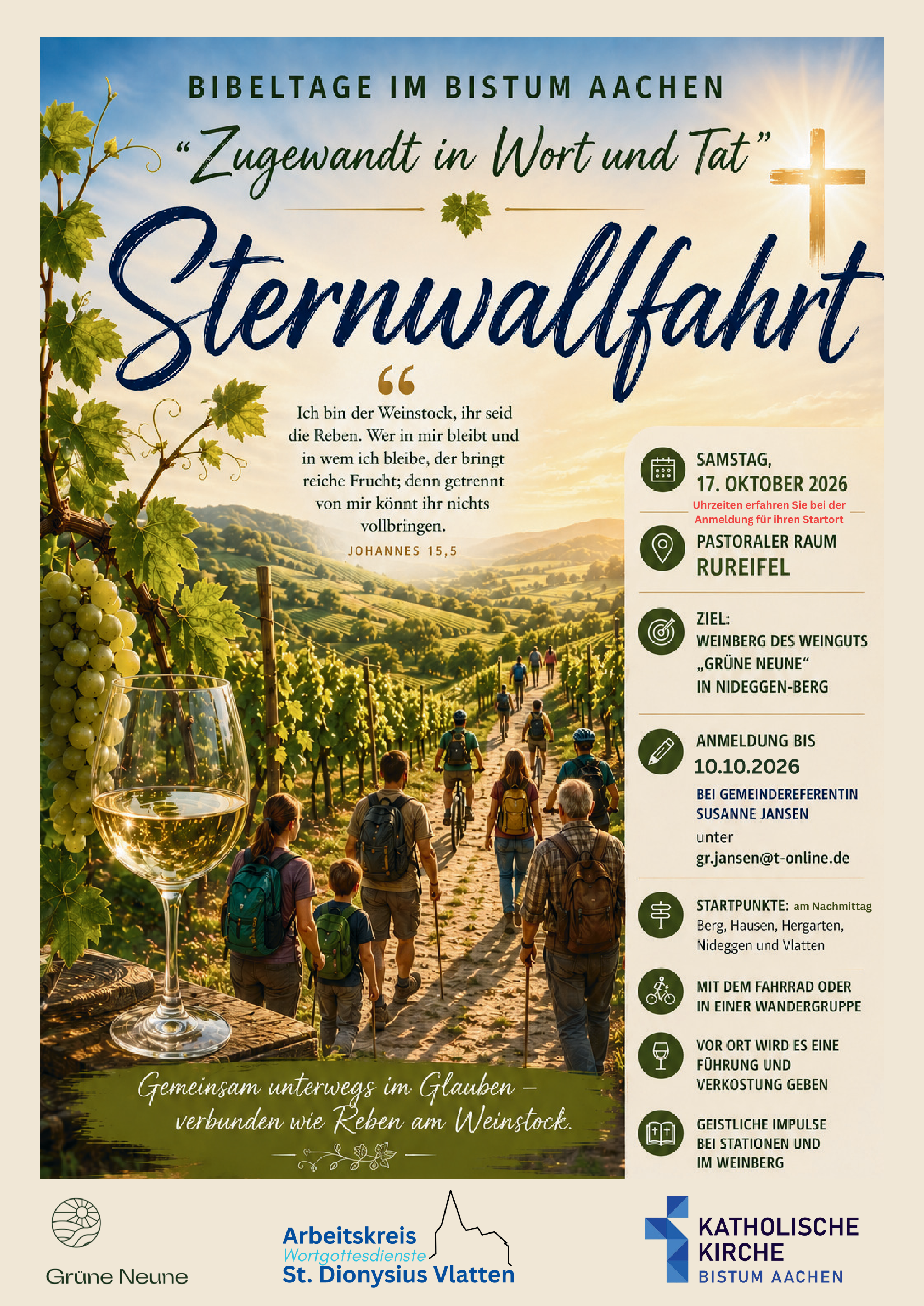 Plakat_Sternwallfahrt_Uhrzeit (c) S. Jansen