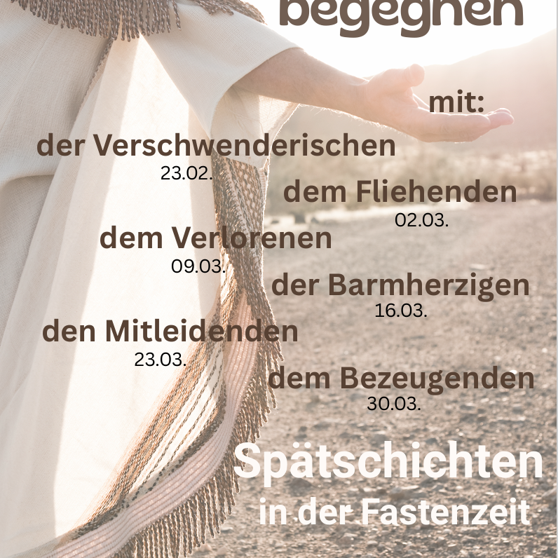 Einladung zur Spätschicht – Zeit für Ruhe, Besinnung und Gemeinschaft (c) Pfarrbrief Heimbach Nideggen